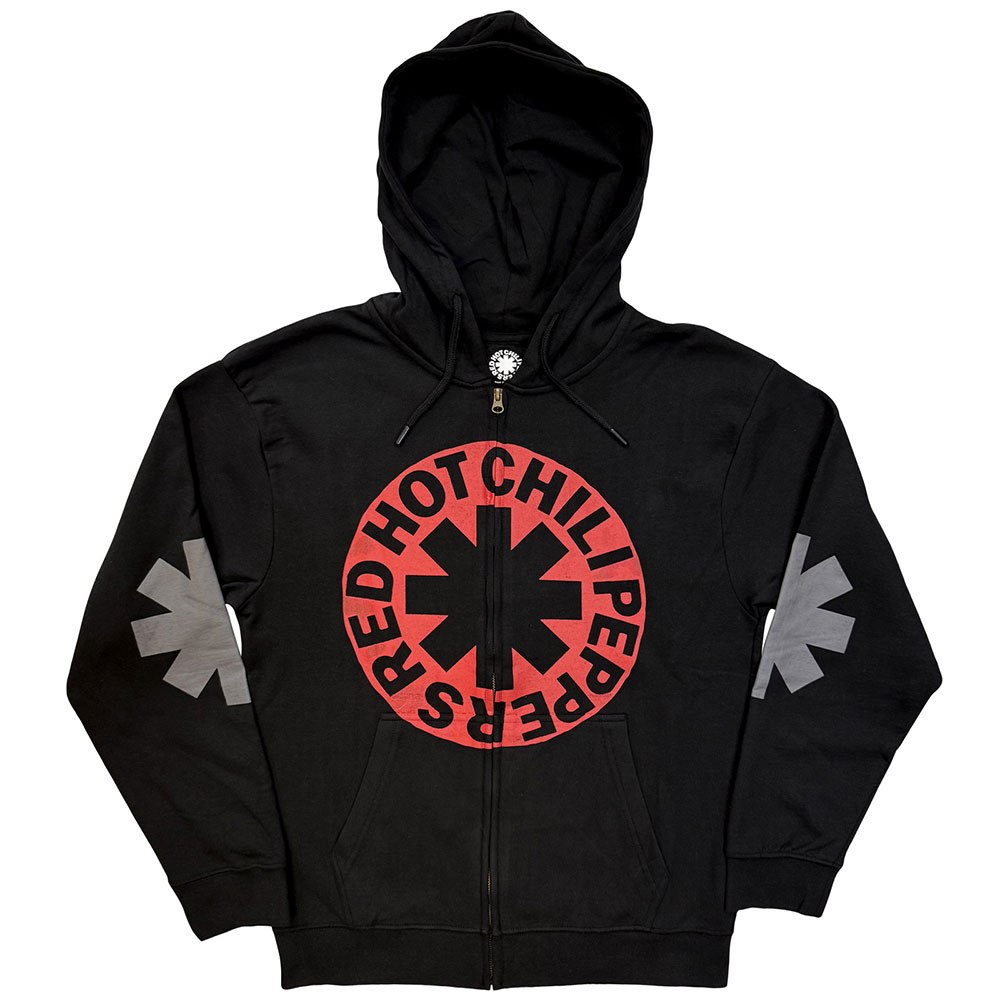 Red Hot Chili Peppers - Asterisk Circle Vest met capuchon - Zwart
